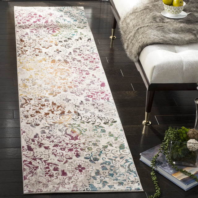 Safavieh Aria 2'-0" x 8'-0" Rug in Cream / Multi