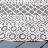 Safavieh Cabana 6'-7" x 6'-7" Rug in Ivory / Grey