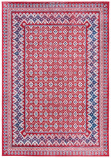 Safavieh Brentwood 4'-0" x 6'-0" Rug in Red / Ivory