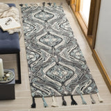 Safavieh Suzani 2'-3" x 8'-0" Rug in Grey / Light Blue