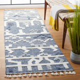 Safavieh Casablanca 2'-3" x 8'-0" Rug in Blue / Ivory