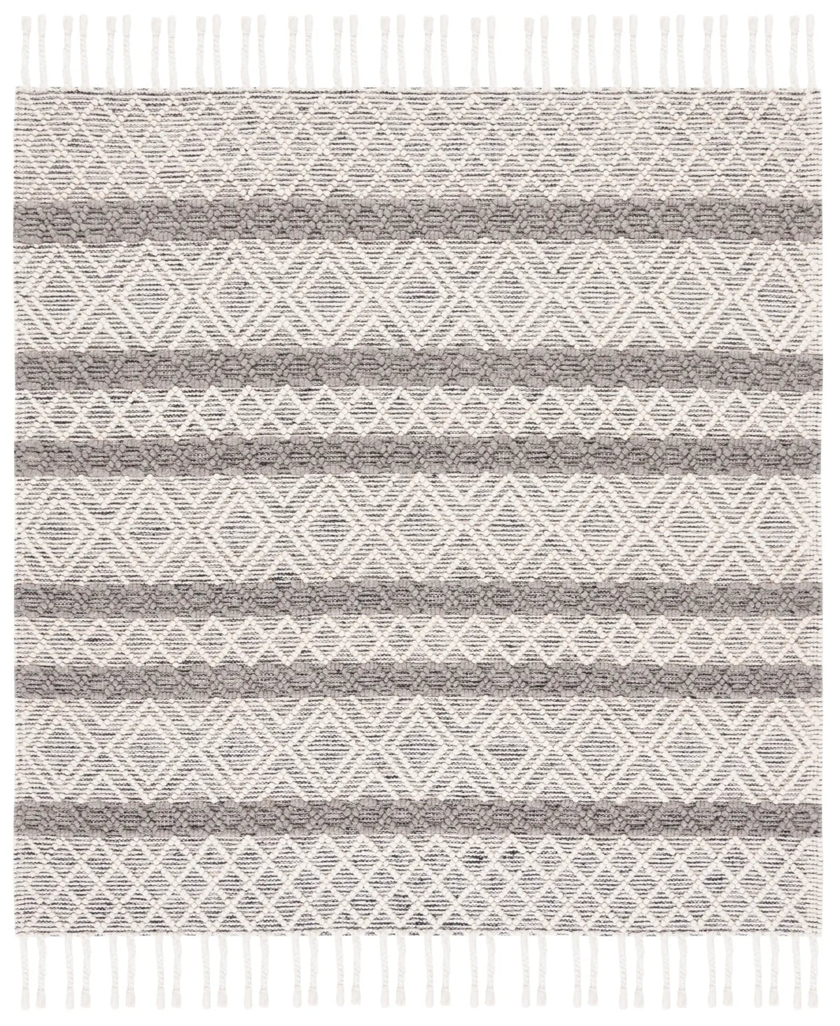 Safavieh Natura 6'-0" x 6'-0" Rug in Ivory / Charcoal