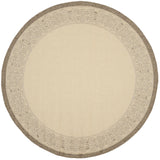 Safavieh Courtyard 6'-7" x 6'-7" Rug in Natural / Brown