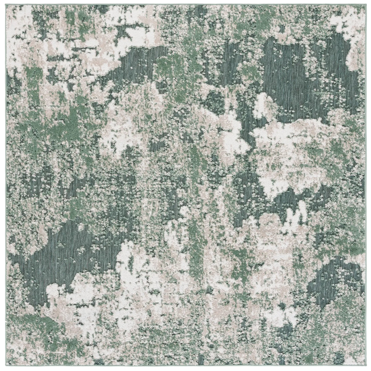 Safavieh Cabana 6'-7" x 6'-7" Rug in Green / Ivory