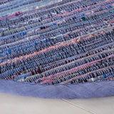 Safavieh Rag Rug 6'-0" x 6'-0" Rug in Purple / Multi