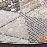 Safavieh Alenia 100 6'-7" x 6'-7" Rug in Grey / Beige