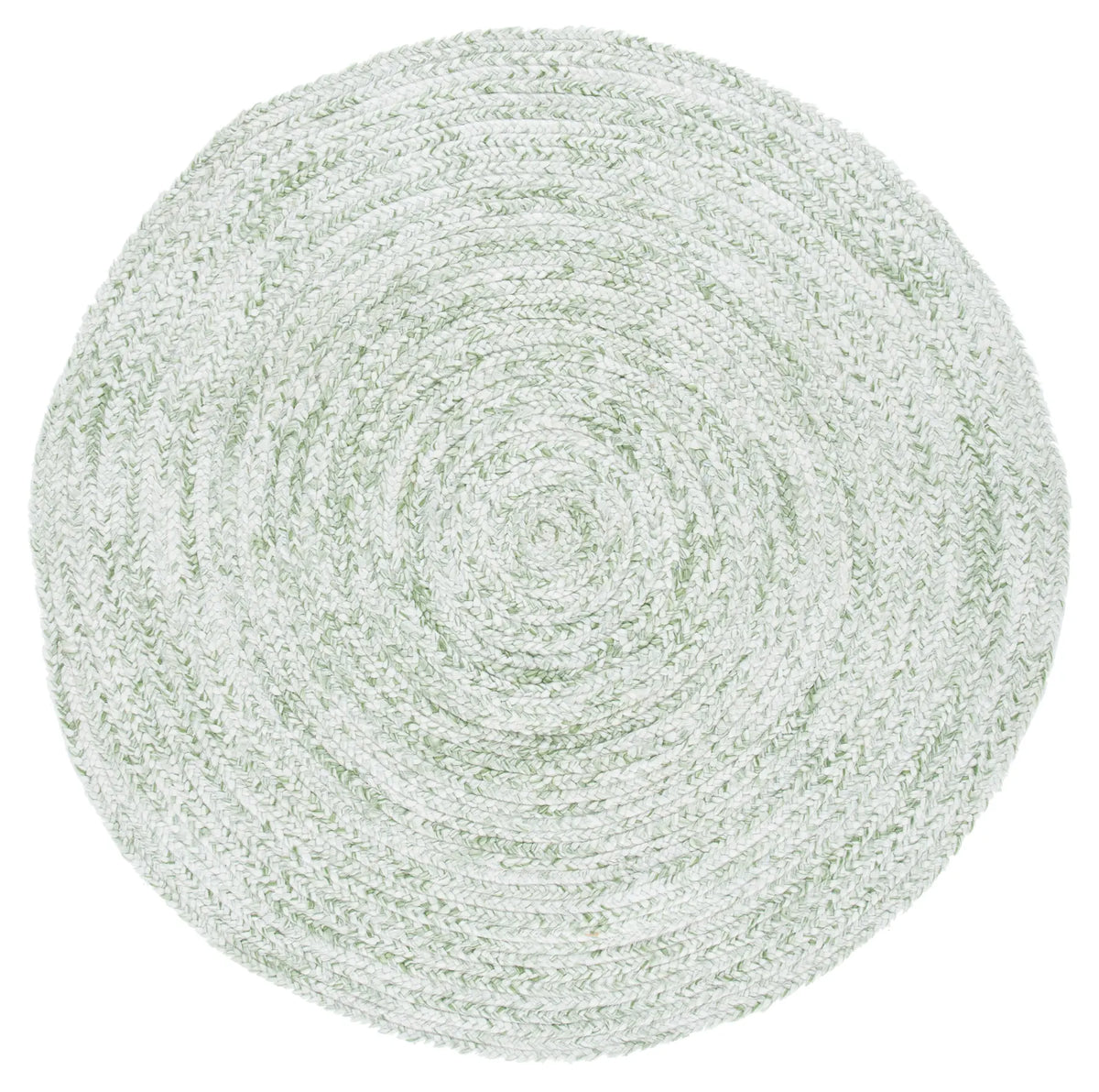 Safavieh Braided 5'-0" x 5'-0" Rug in Ivory / Green