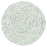 Safavieh Braided 5'-0" x 5'-0" Rug in Ivory / Green