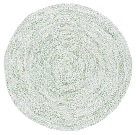 Safavieh Braided 5'-0" x 5'-0" Rug in Ivory / Green