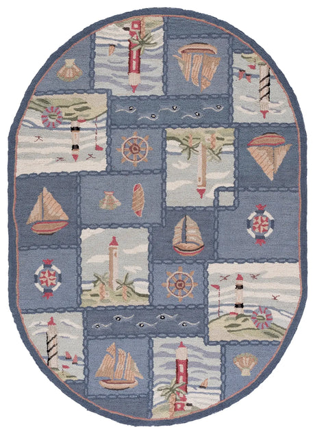 Safavieh Chelsea 4'-6" x 6'-6" Rug in Blue