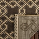 Safavieh Martha Stewart 4'-0" x 5'-7" Rug in Chocolate / Cream