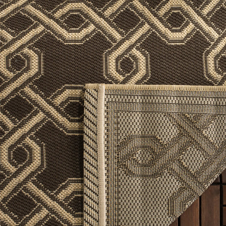 Safavieh Martha Stewart 4'-0" x 5'-7" Rug in Chocolate / Cream