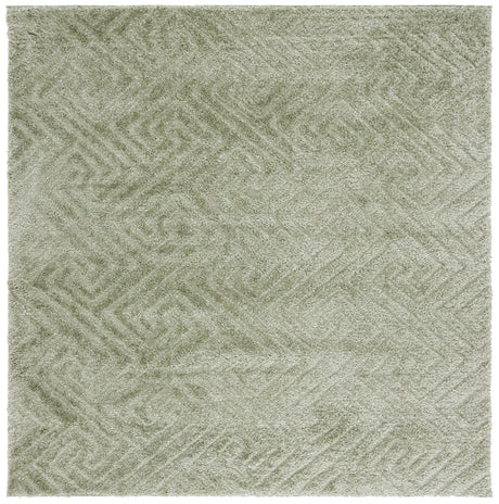 Safavieh Tahoe Shag 6'-7" x 6'-7" Rug in Sage