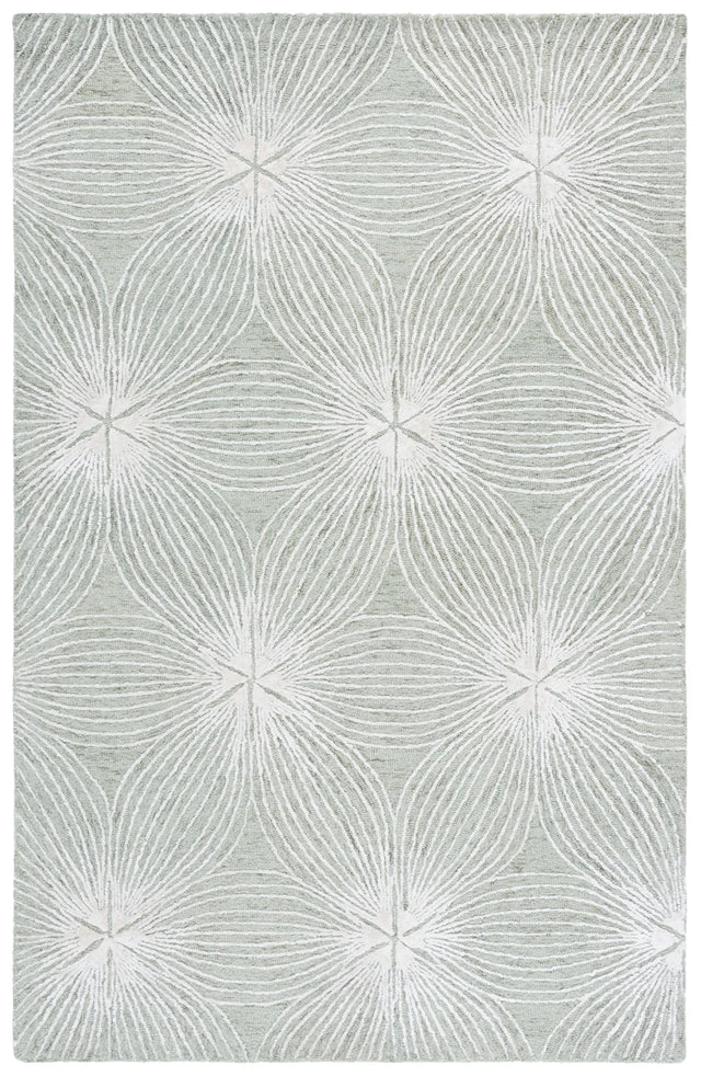 Safavieh Glamour 4'-0" x 6'-0" Rug in Sage / Ivory