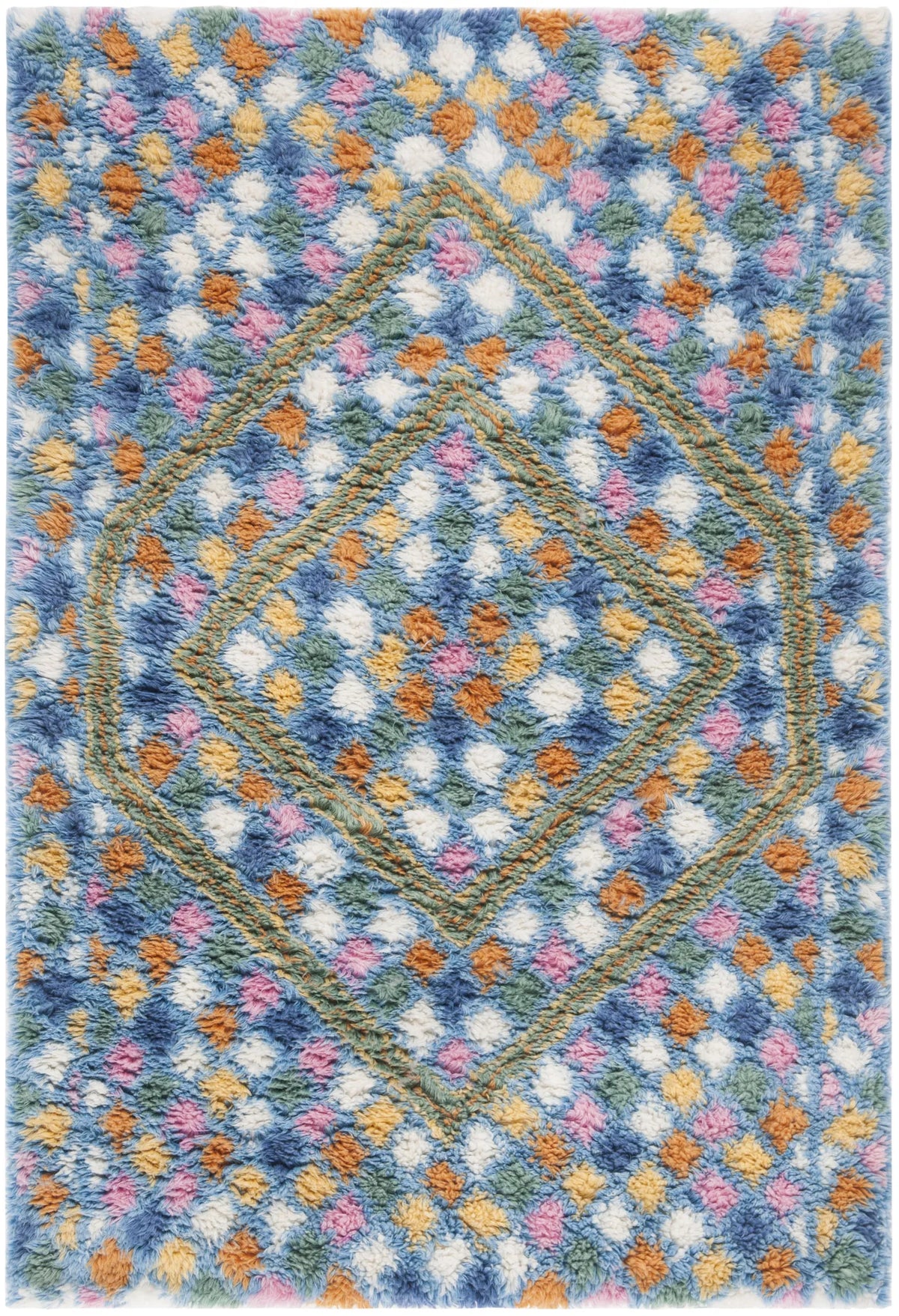 Safavieh Casablanca 4'-0" x 6'-0" Rug in Ivory / Blue