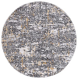 Safavieh Amelia 6'-7" x 6'-7" Rug in Charcoal / Gold