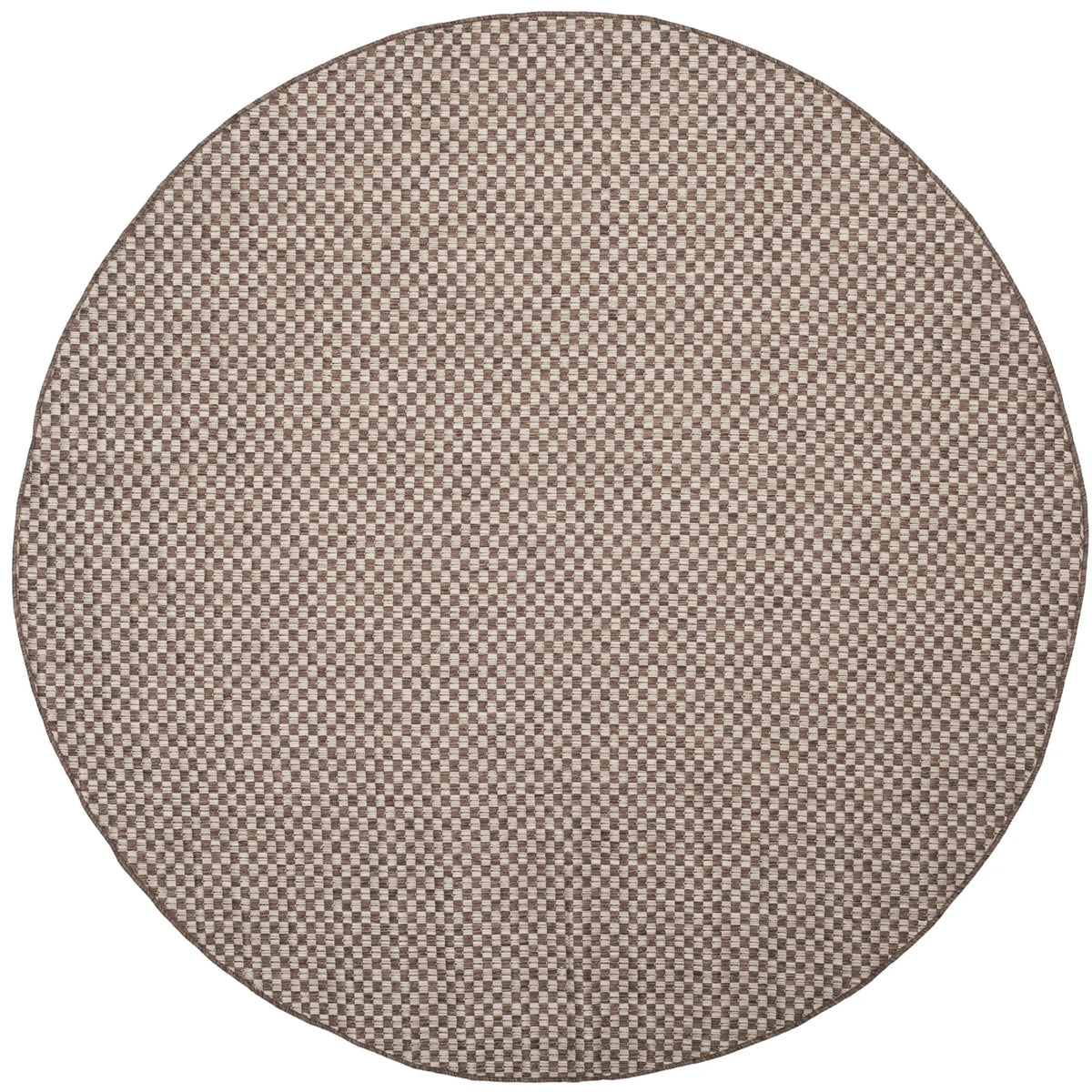 Safavieh Courtyard 5'-3" x 5'-3" Rug in Light Brown / Light Grey