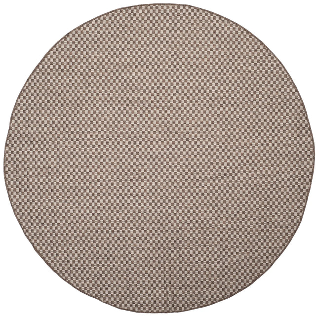 Safavieh Courtyard 5'-3" x 5'-3" Rug in Light Brown / Light Grey