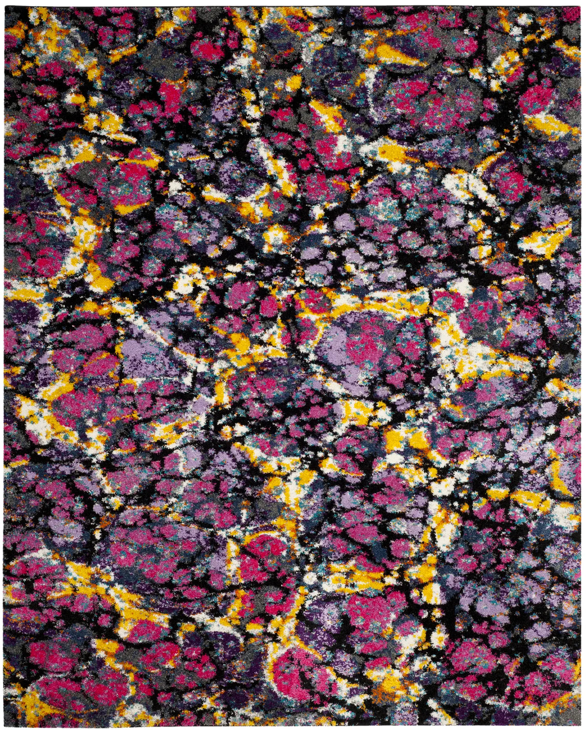 Safavieh Fiesta Shag 6'-7" x 9'-2" Rug in Lavander / Multi