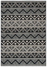 Safavieh Veranda 4'-0" x 5'-7" Rug in Black / Beige