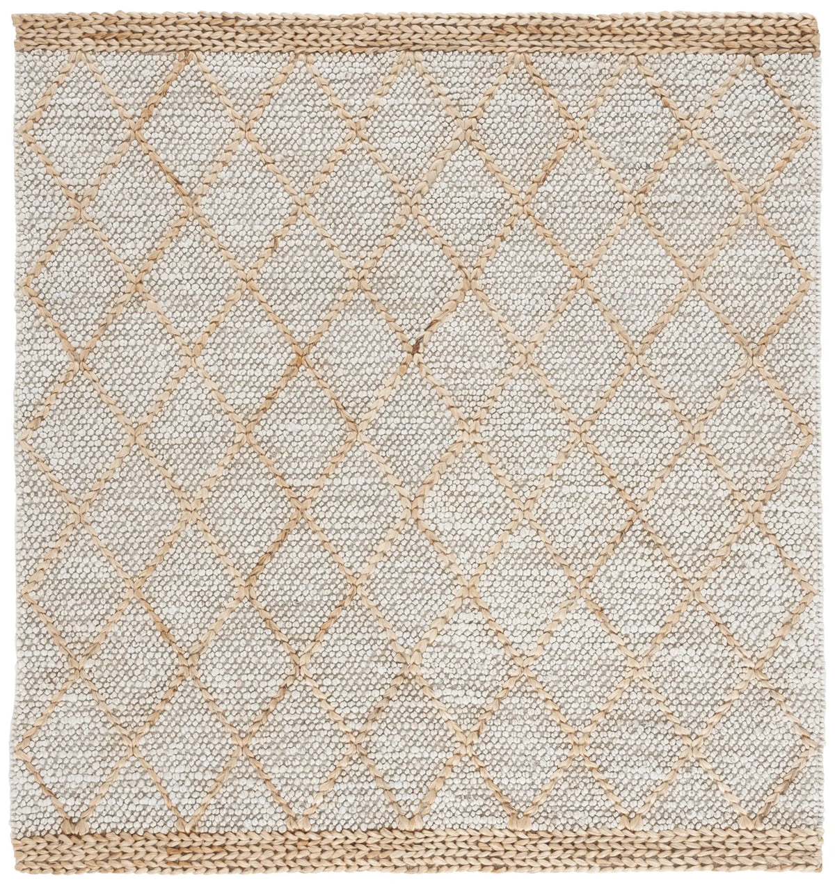 Safavieh Natural Fiber 6'-0" x 6'-0" Rug in Grey / Natural