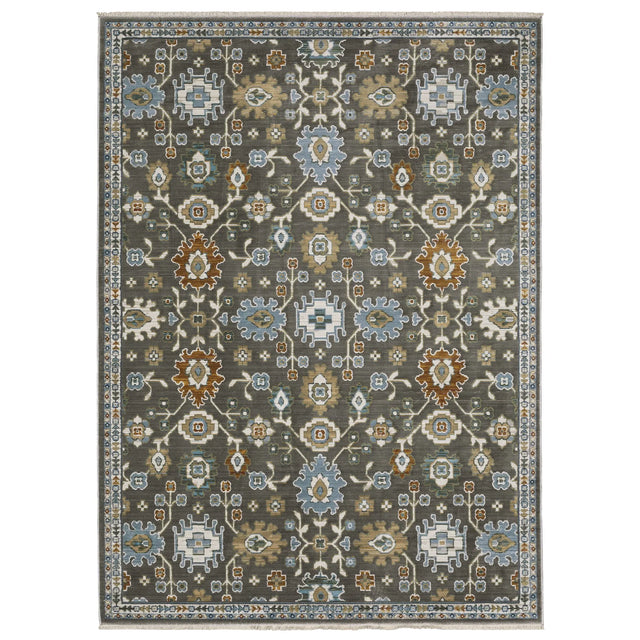 Oriental Weavers Sphinx KEIRA KEI01 Grey Floral Rugs - main flat