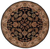 Safavieh Heritage 6'-0" x 6'-0" Rug in Black / Beige