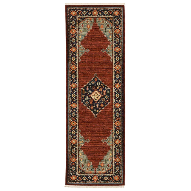 Oriental Weavers Sphinx Lilihan 5503M Red/ Blue Rugs - runner