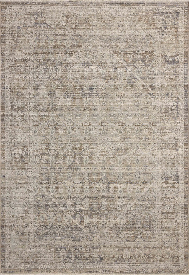Chris Loves Julia x Loloi Ida IDA-06 Slate / Natural Rug - main flat