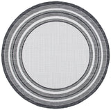 Safavieh Courtyard 10'-0" x 10'-0" Rug in Ivory / Black