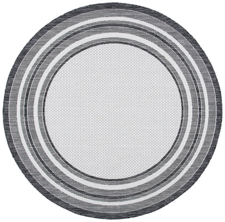 Safavieh Courtyard 10'-0" x 10'-0" Rug in Ivory / Black
