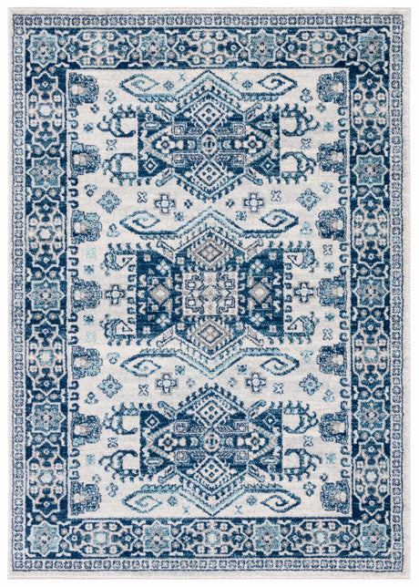 Safavieh Tulum 4'-0" x 6'-0" Rug in Ivory / Blue