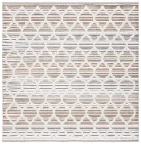 Safavieh Cabana 6'-7" x 6'-7" Rug in Grey / Ivory