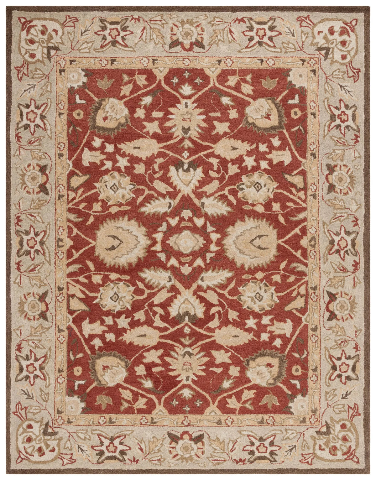 Safavieh Anatolia 9'-6" x 13'-6" Rug in Rust / Green