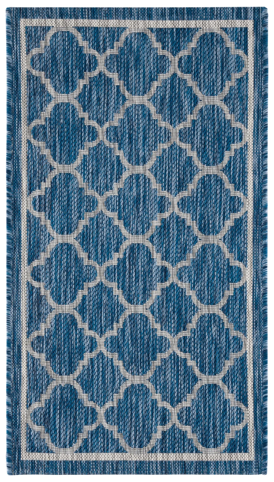 Safavieh Courtyard 2'-0" x 3'-7" Rug in Navy / Grey