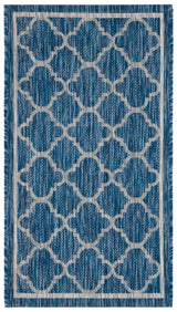 Safavieh Courtyard 2'-0" x 3'-7" Rug in Navy / Grey