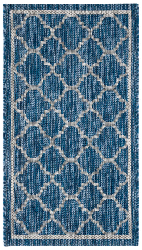 Safavieh Courtyard 2'-0" x 3'-7" Rug in Navy / Grey