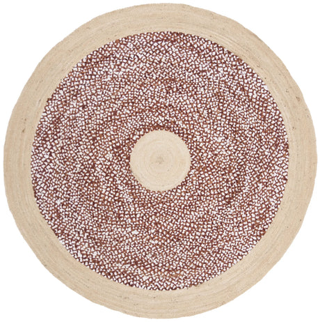 Safavieh Cape Cod 5'-0" x 5'-0" Rug in Rust / Natural