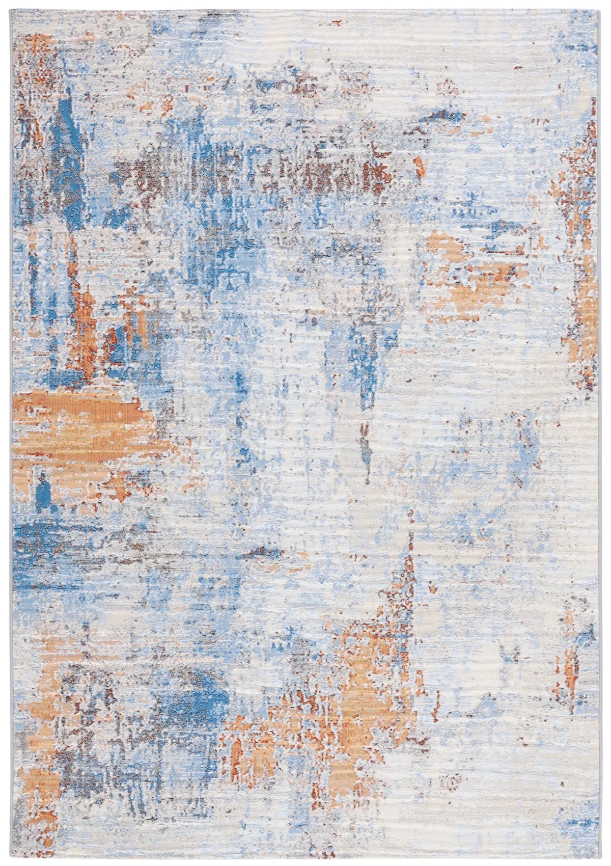Safavieh Barbados 500 4'-0" x 6'-0" Rug in Ivory / Blue Rust