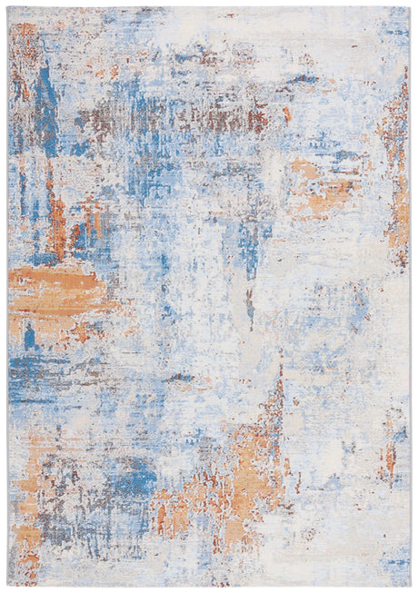 Safavieh Barbados 500 4'-0" x 6'-0" Rug in Ivory / Blue Rust