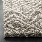 Safavieh Hudson Shag 5'-1" x 7'-6" Rug in Grey / Ivory