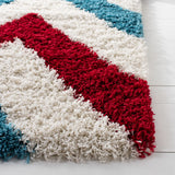 Safavieh Sgk-Shag Kids 4'-0" x 6'-0" Rug in Ivory / Red
