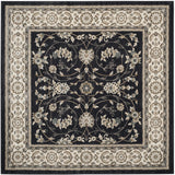 Safavieh Lyndhurst 7'-0" x 7'-0" Rug in Anthracite / Cream