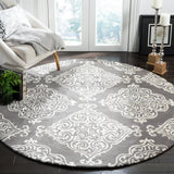 Safavieh Glamour 6'-0" x 6'-0" Rug in Dark Grey / Ivory