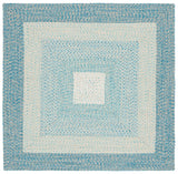 Safavieh Braided 5'-0" x 5'-0" Rug in Blue / Aqua