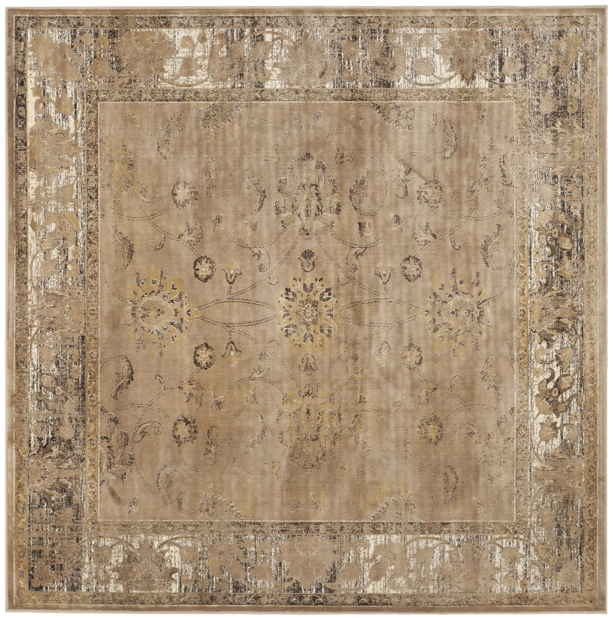 Safavieh Vintage 6'-0" x 6'-0" Rug in Taupe