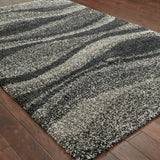 Oriental Weavers Sphinx Henderson 5992E Grey / Charcoal Rugs - angle detail