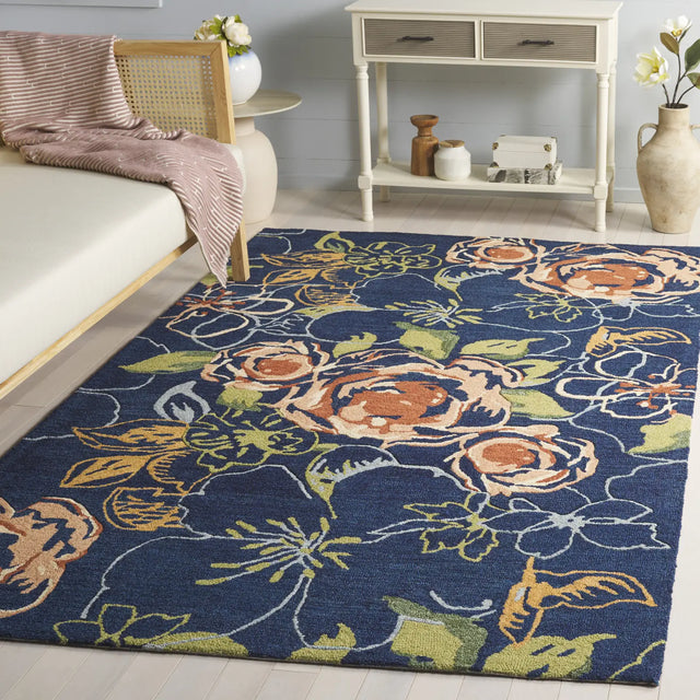 Safavieh Jardin 4'-0" x 6'-0" Rug in Blue / Green