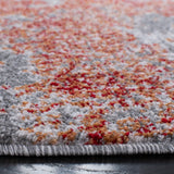 Safavieh Aston 6'-7" x 6'-7" Rug in Red / Grey