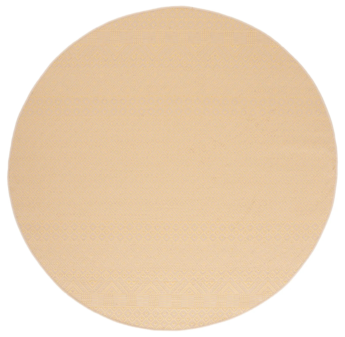 Safavieh Courtyard 6'-7" x 6'-7" Rug in Gold / Beige
